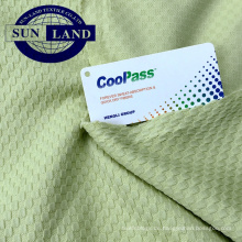 Factory 100% Polyester Jacquard gestrickter feuchtigkeitstransportierender Coolpass Mesh Stoff